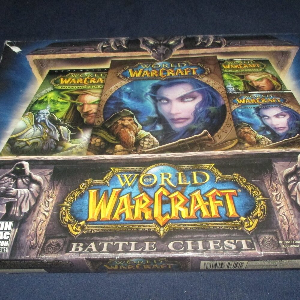 World of Warcraft Battle Chest (PC Game from Blizzard) w/ Strategy Guides (2007